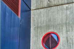 Colorful Window Reflection And Textured Wall