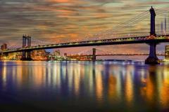 Nader-Boctor_Sunset-at-Manhattan-Bridge_November-2021_Bridges_-Color-Beginner_Award