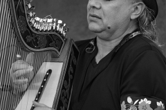 Bernie-Solomon-Harpist-crop-BW-April-2023-Digital-Mono-Advanced-First-Place