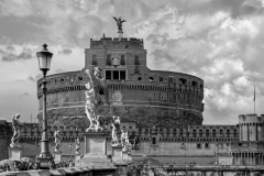 Lilia-Maloratskiy-Castel-St-Angelo-Rome-Italy-BW-Jan-2023-Old-Buildings-Digital-Mono-Advanced-Award