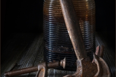 Lilia-Maloratskiy-Rusty-Tools-with-Antique-Bottle_Nov-2022-Special-Rust-Digital-Color-Advanced-Second-Place