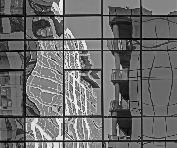 Rich-Despins-Two-Building-Reflection-Distorted-Nov-2025-Digital-Mono-Reflections-Master-Award